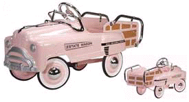 Pink Estate Wagon Kids Pedal Car