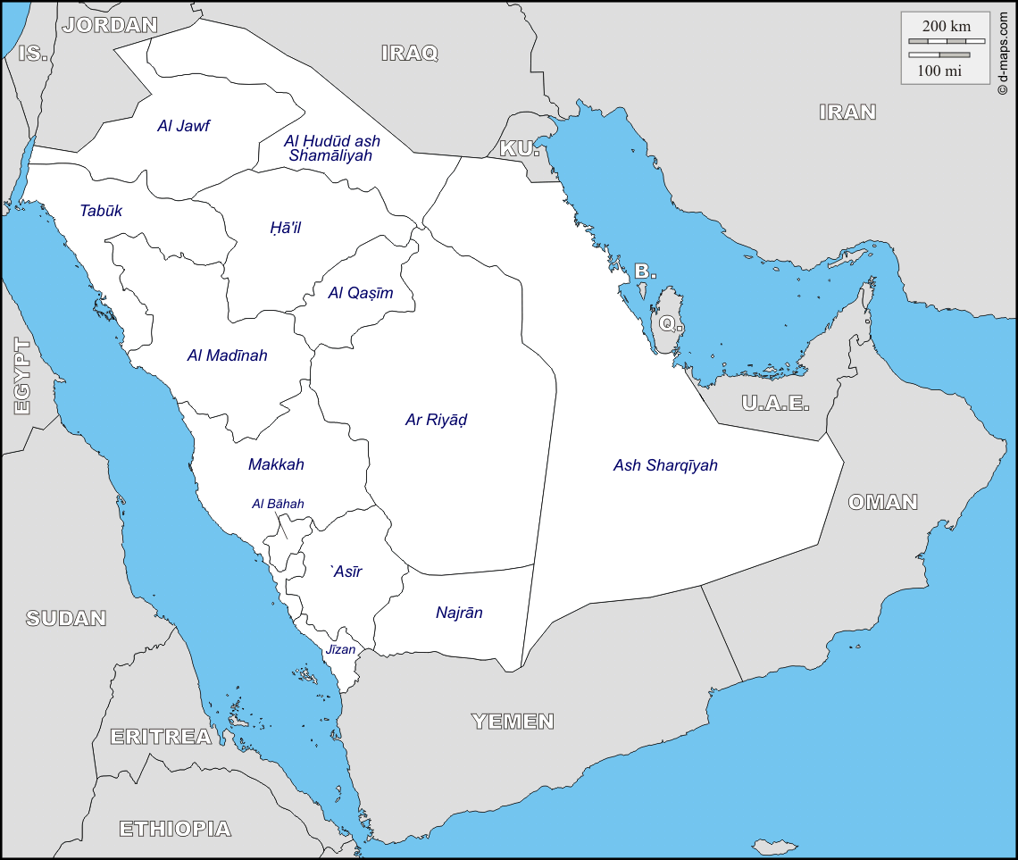 Saudi Arabia Map 