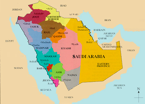 Saudi Arabia Main Cities